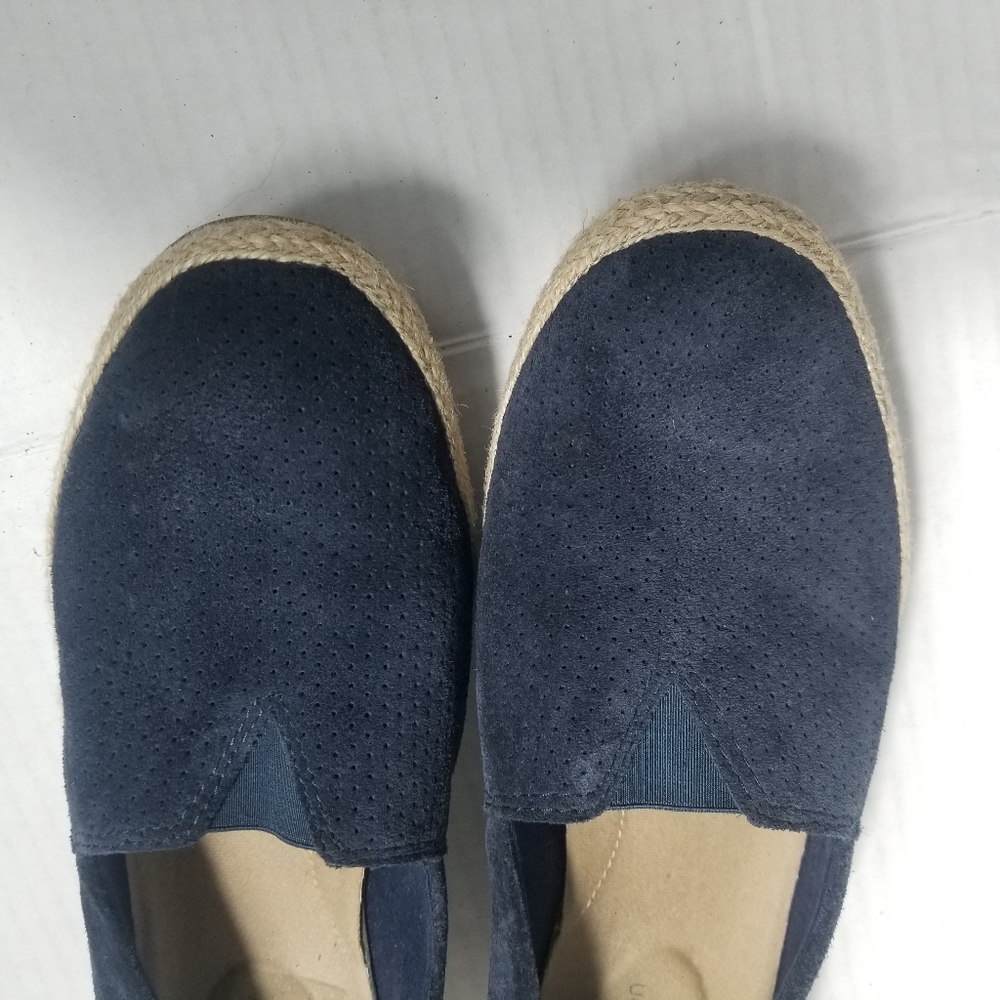 CLARKS COLLECTIONS WOMEN'S NAVY ESPADRILLES SIZE 8.5 - Picture 7 of 10